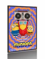 Quadro Poster Filme  Minions 2 A Origem de Gru (2022)
