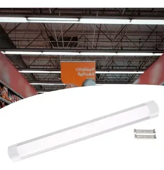 Luminária Tubular Sobrepor Led Slim 36ww Branco Frio 120cm