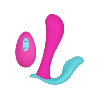 Vibrador Dupla estimulação Heaven - Azul/Pink  - Foto 3