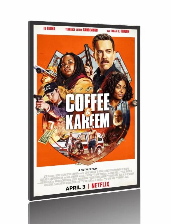 Quadro Poster Filme -Coffee & Kareem (2020)tá em Jogo (2024 Imagem