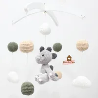 Móbile Dinossauro com Nuvens e Bolinhas - Foto 3