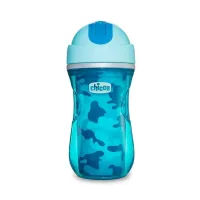 Copo Térmico Chicco Com Canudo Sport Camuflado Verde-266ml–12Meses+ - Foto 5