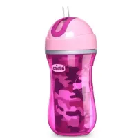 Copo Térmico Chicco Com Canudo Sport Camuflado Verde-266ml–12Meses+ - Foto 9