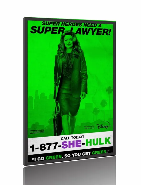 Quadro Poster Série Mulher-Hulk Defensora de Heróis (2022) Imagem