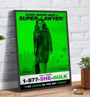 Quadro Poster Série Mulher-Hulk Defensora de Heróis (2022) - Foto 3