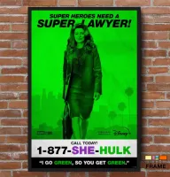 Quadro Poster Série Mulher-Hulk Defensora de Heróis (2022) - Foto 5