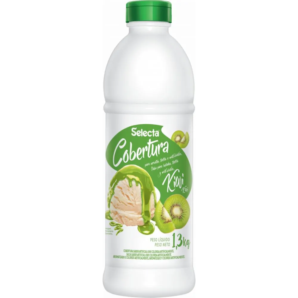 Cobertura Concentrado de Sorvete e Sobremesas Selecta 1,3kg - Kiwi