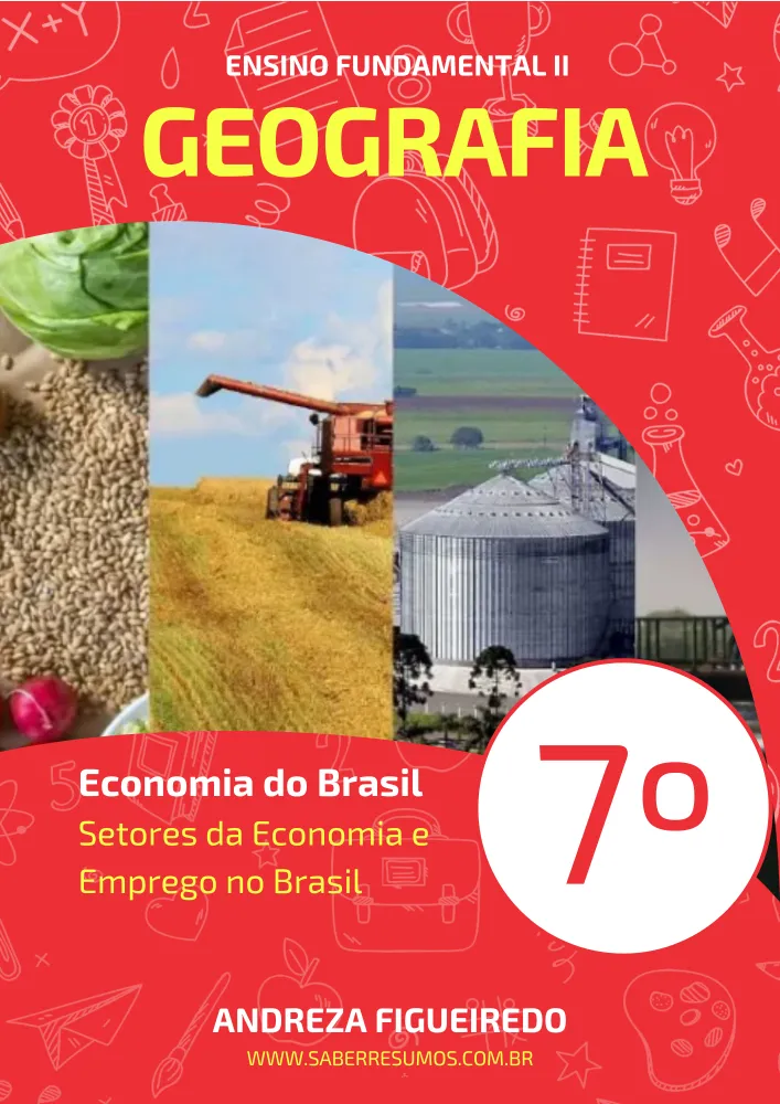 108 - Geografia - Economia do Brasil - Setores da Economia e Emprego no Brasil - 7º ano - PDF em 7 páginas Imagem
