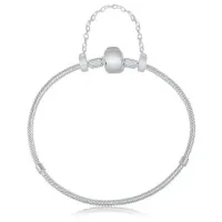 Pulseira de berloque prata alta 950 - 21 cm -  240955