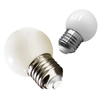 Lampada Led Bulbo Bolinha de 1w Branco Quente