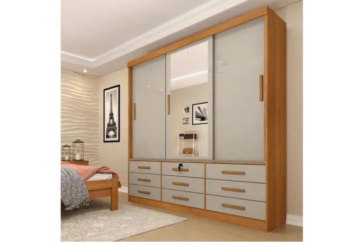 Guarda Roupa - 2910  Chicago 3 Portas, 9  RN