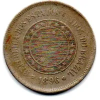 1896 - 100 Réis - Moeda Brasil