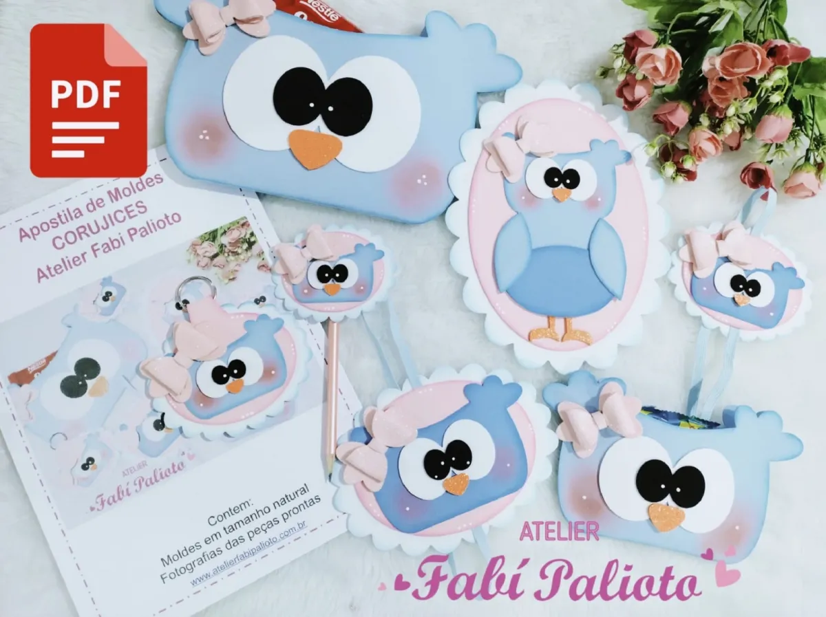  PDF05   Apostila de Moldes  em PDF  Coleção Corujices Imagem