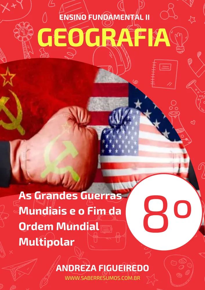414 - Geografia - As Grandes Guerras Mundiais e o Fim da Ordem Mundial Multipolar - 8º ano - PDF com 14 páginas
