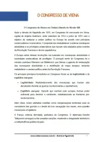 672 - História - O Congresso de Viena - 9º ano - PDF com 11 páginas - Foto 2