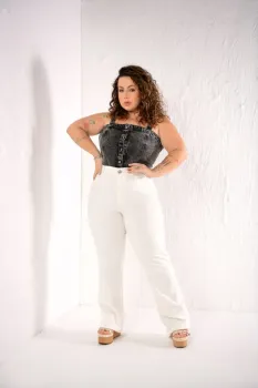 Calça Flare Plus Size - REF: 2674