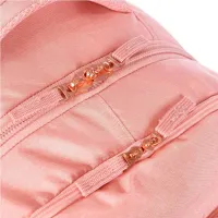 Kit Mochila Carrinho e lancheira térmica 2 Compartimentos Sestini Rolling Grande - Metálico Rosa - Foto 5