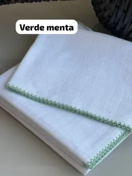 KIT 3 PÇS FRALDA QUADRIC.PREMIUM C/Picueta -vermelho - Foto 2