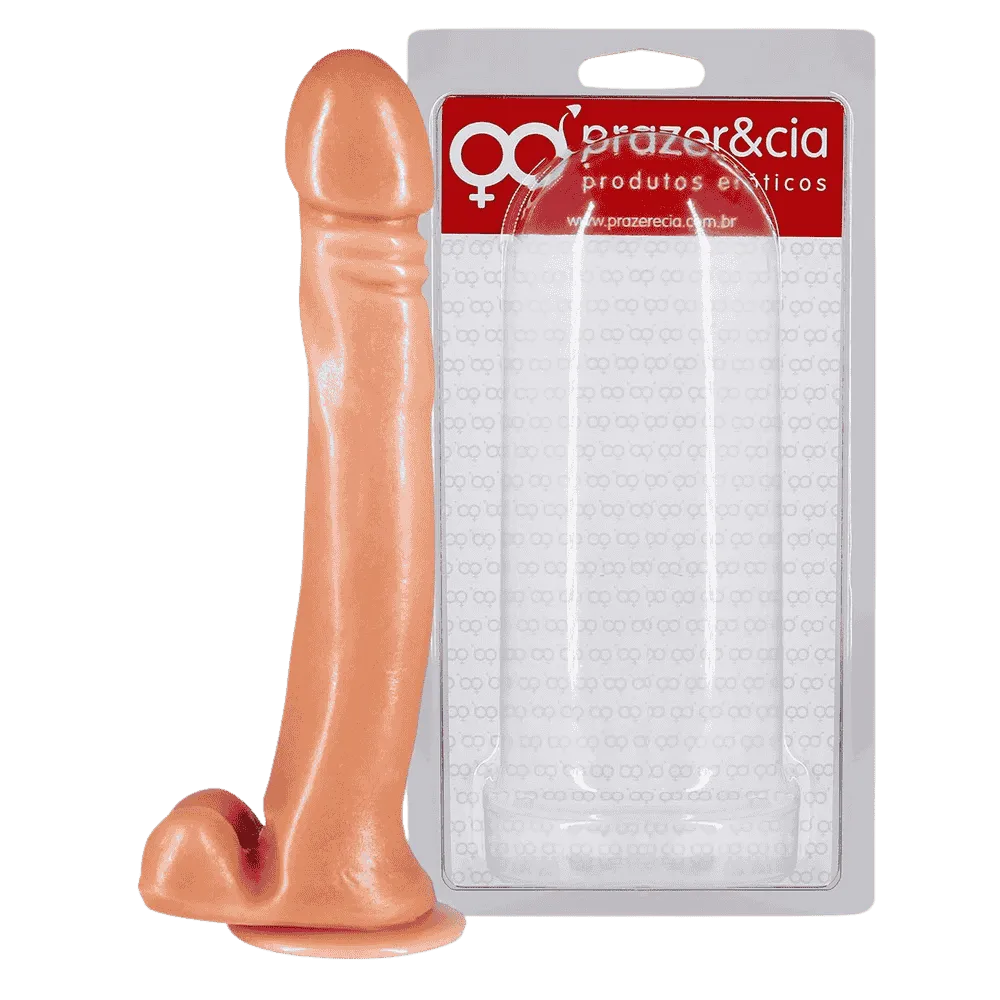 Prótese com Escroto e Ventosa 26,5 x 3,8cm Imagem