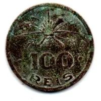 1932 - 100 Réis - Vicentina - Comemorativa 4° Centenário da Colonização do Brasil - Moeda Brasil - UTG - Foto 2