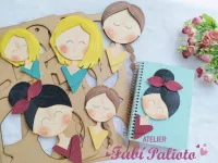 G1.750 Gabarito de Moldes  em MDF  Mocinhas  - Foto 2