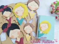 G1.750 Gabarito de Moldes  em MDF  Mocinhas  - Foto 4