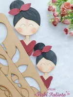 G1.750 Gabarito de Moldes  em MDF  Mocinhas  - Foto 5