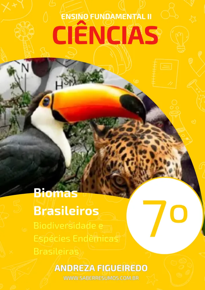 092 - Ciências - Biomas Brasileiros - Biodiversidade e Espécies Endêmicas Brasileiras - 7º ano - PDF com 15 páginas Imagem