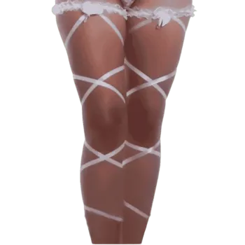 Perneira de Renda com Laço - Foto 2
