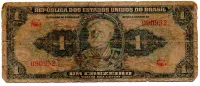 C009 - 1 Cruzeiro - 1° Estampa - Série 766 - Autografada / Assinada a Mão - Marquês de Tamandaré - Data: 1944 - UTG
