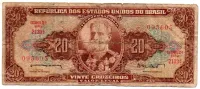 C088 - 20 Cruzeiros - 2° Estampa - Série 2133 - Deodoro da Fonseca - Data: 1962 - Estado de Conservação : Regular (R)