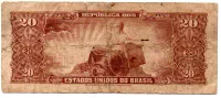 C088 - 20 Cruzeiros - 2° Estampa - Série 2133 - Deodoro da Fonseca - Data: 1962 - Estado de Conservação : Regular (R) - Foto 2