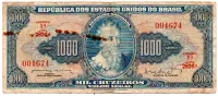 C055 - 1000 Cruzeiros - 1° Estampa - Série 2826 - Pedro Alvares Cabral - Data: 1962 - R