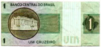 C129a - *Asterisco - 1 Cruzeiro - Cédula de Reposição - Série A00035* - Data: 1970 - MBC - Foto 2