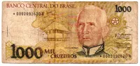 C217a - *Asterisco - 1000 Cruzeiros - Cândido Rondon - Data: 1990 - Estado de Conservação: Bem Conservada (BC)