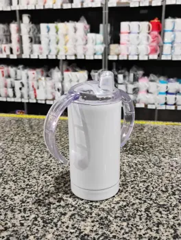 COPO 11OZ BRANCO BABY TERMICO RETO 350ML -DEKO - Foto 2