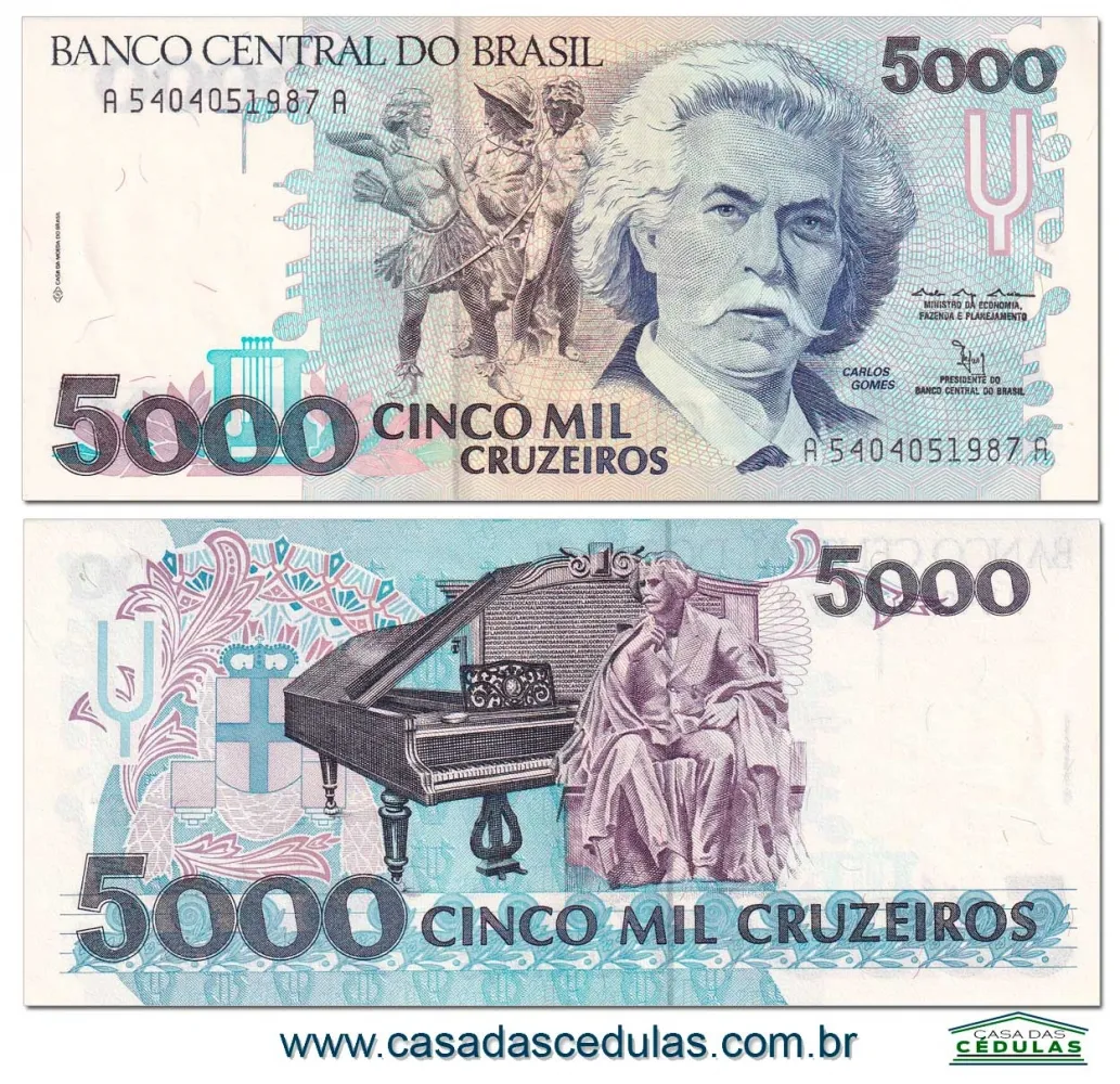 C220 - 5000 Cruzeiros (Carlos Gomes) - Sob Imagem