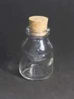 Vidro Penicilina com Rolha de Cortiça 50ml(Vidro Gordo)