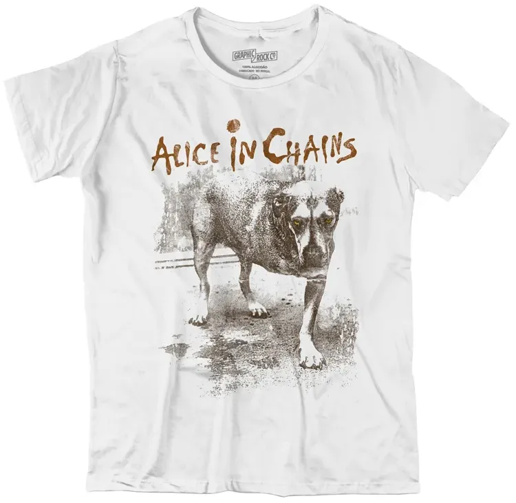 CAMISETA ALICE IN CHAINS BRANCA Imagem