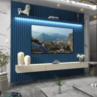 Home até 85? Nobre Ripado 230 (Com Nicho) Azul/Off White – GELIUS