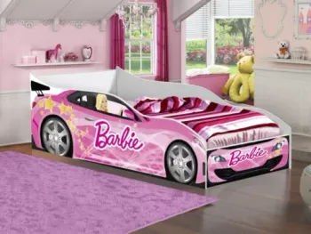 Cama Juvenil Formato de Carro – Barbie