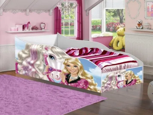 Cama Juvenil Formato de Carro – Horse Imagem