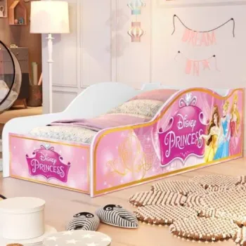 Cama Juvenil Carro (Menina) Princesas 16 – MADEC/VJ MÓVEIS