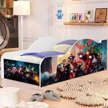 Cama Juvenil Carro (Menino) Vingadores 17 – MADEC/VJ MÓVEIS
