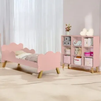Mini Cama Juvenil Angel + Organizador Ceci Rosé – MADEC/VJ MÓVEIS