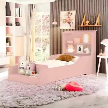 Cama Juvenil Liz Rosé – MADEC/VJ MÓVEIS