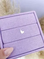 PINGENTE MINI CORAÇÃO, BANHADO A PRATA 925