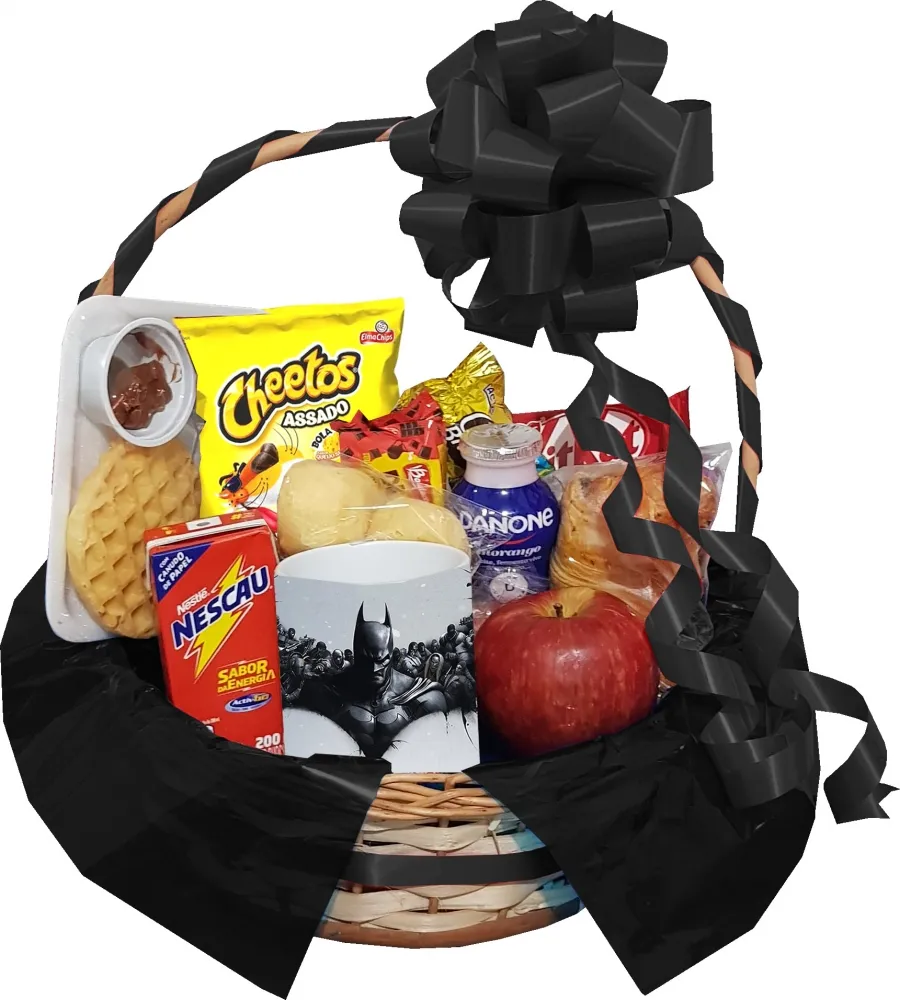 Cesta Café Infantil Batman