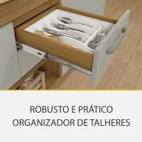 Cozinha Completa 2,70 m Princesa Freijó/Off White – NESHER - Foto 4