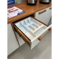 Cozinha Completa Modulada 5 Peças 13 portas Nápoles - Cinamomo/Off White - Itatiaia - Foto 5